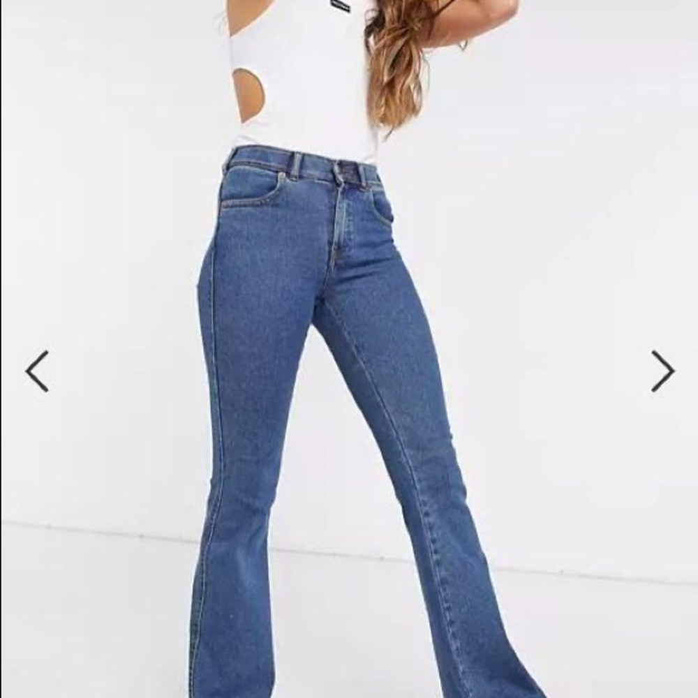 Mid Rise Flared Jeans - Picture 2 of 2